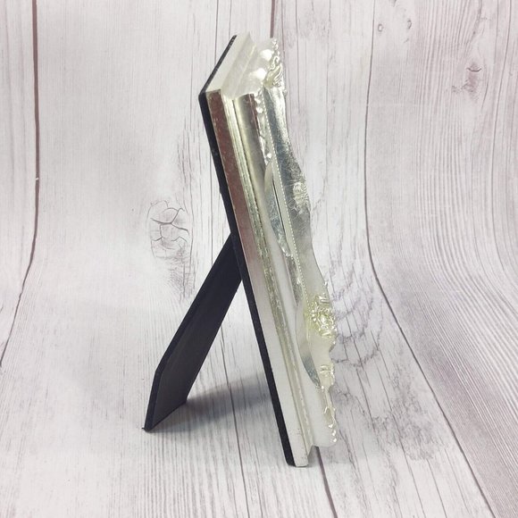 Ornate Silver Picture Frame Engraving Decorative Photo Display Stand Home Décor - Picture 7 of 12